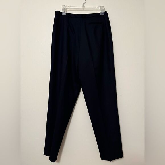 Harvé Benard‎ Sport 100% Wool Black Trousers Size 14 - Picture 4 of 5